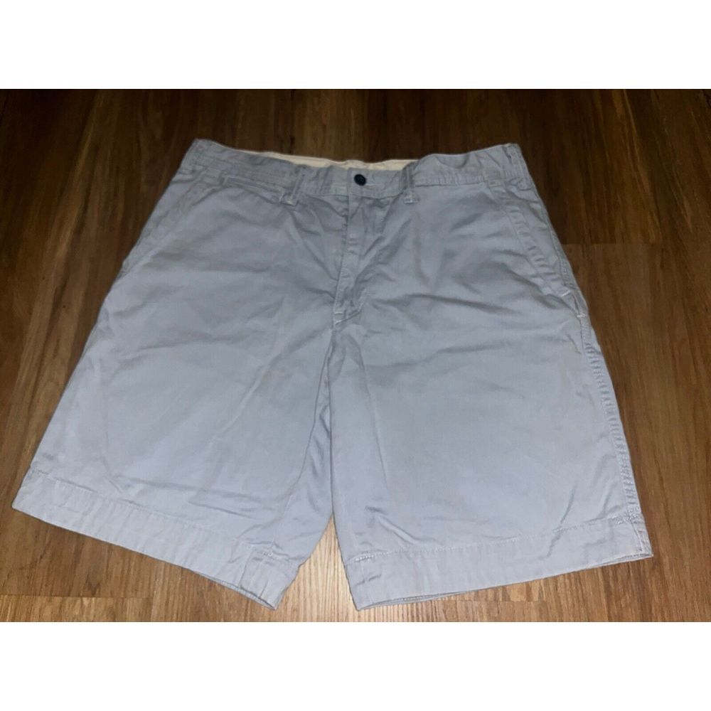 Polo Ralph Lauren Shorts Mens Size 32 Light Blue Relaxed Fit Chino Embroidered